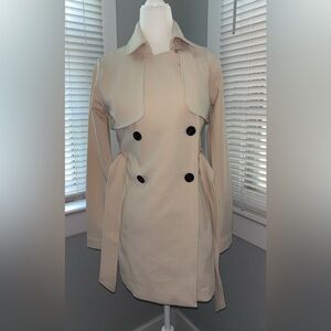 Abercrombie & Fitch Cream Trench Coat